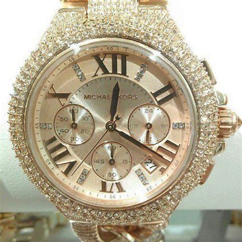 are michael kors watches made with real diamonds|men's mk watch with diamonds.